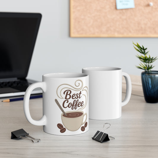 Best Coffee Mug - 11oz Ceramic Coffee Lover Gift