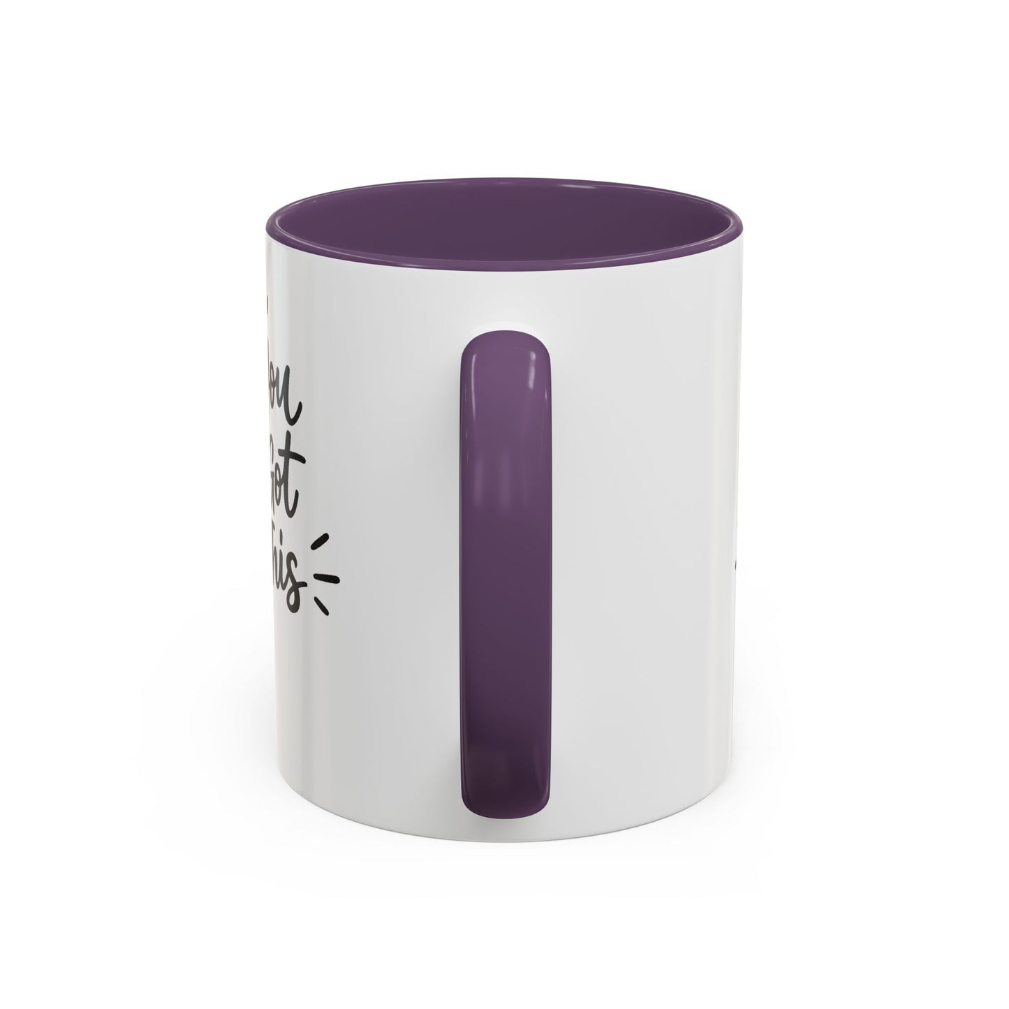 You Got This Accent Coffee Mug — Motivational Black-Accent Ceramic Mug (11/15 oz)