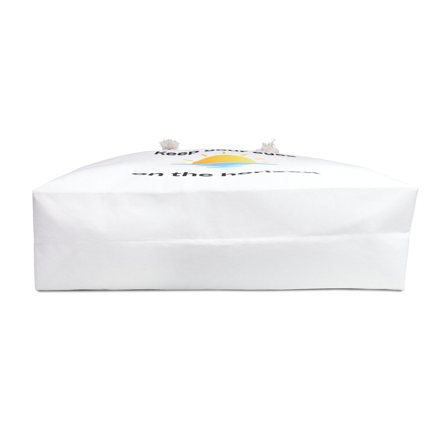 Weekender Bag - "Keep Your Eyes on the Horizon" Beach Tote, Travel Weekend Bag