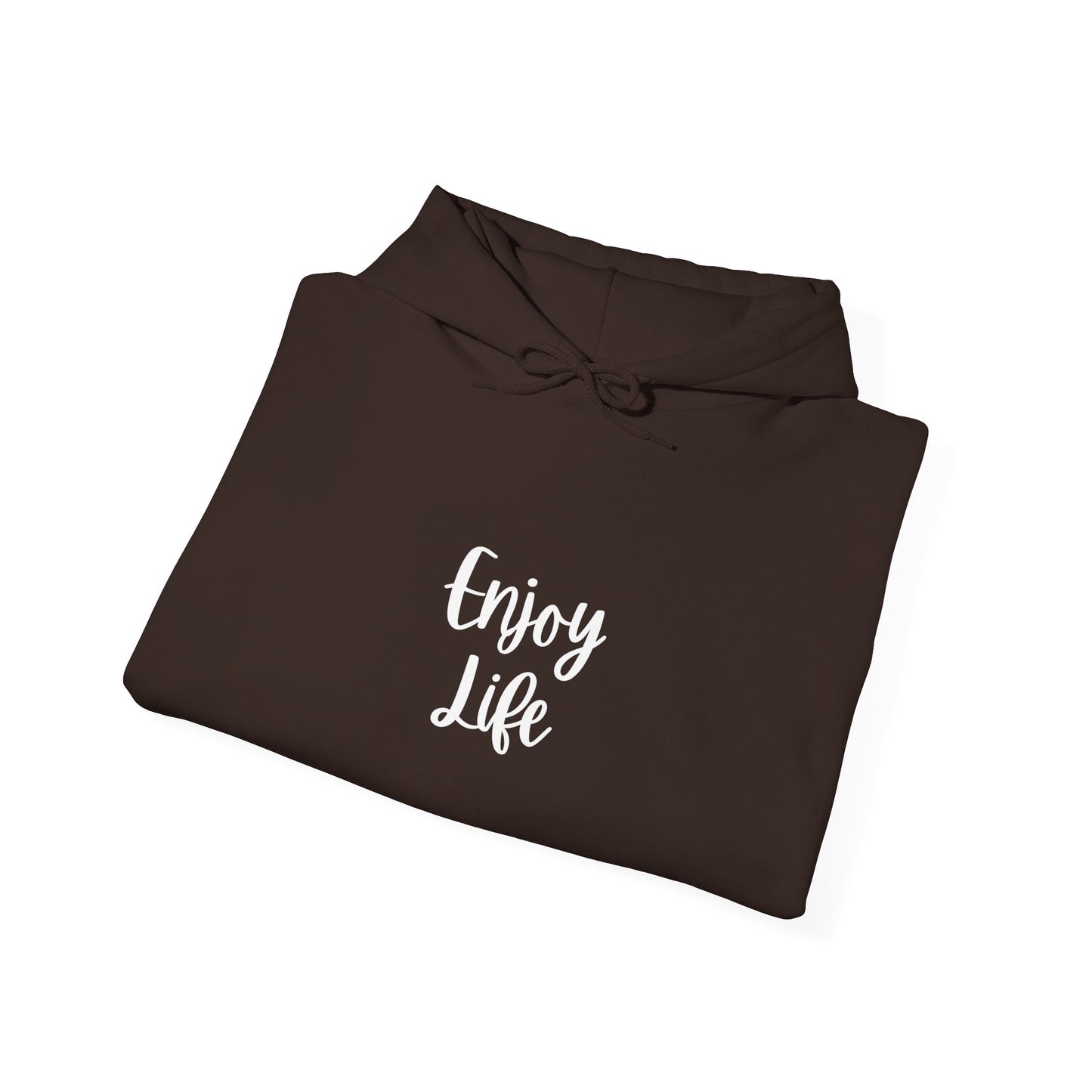 Enjoy Life Hoodie - Minimal Inspirational Graphic Pullover