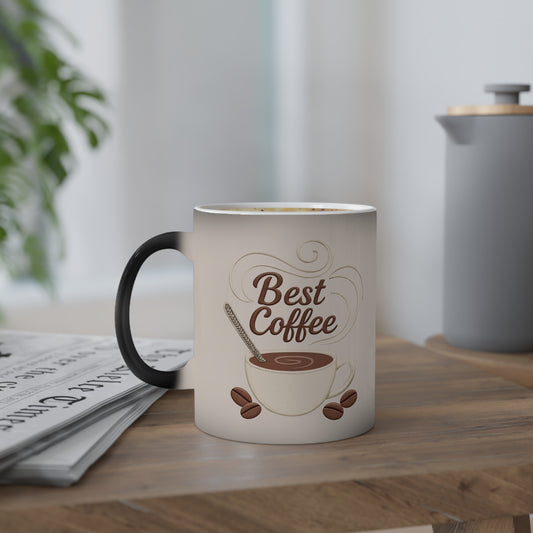 Color-Changing Coffee Mug — “But First, Coffee” 11oz