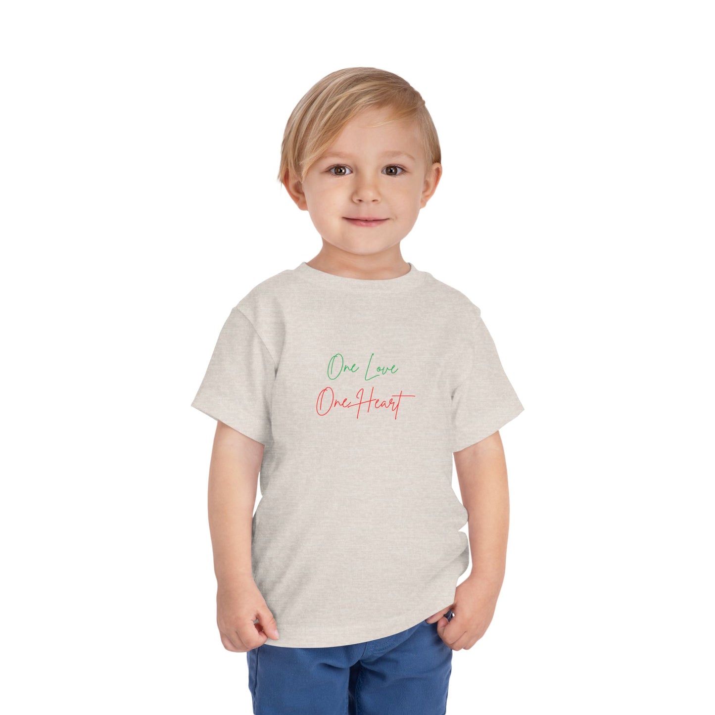 Toddler Tee “One Love One Heart” Kids T-Shirt