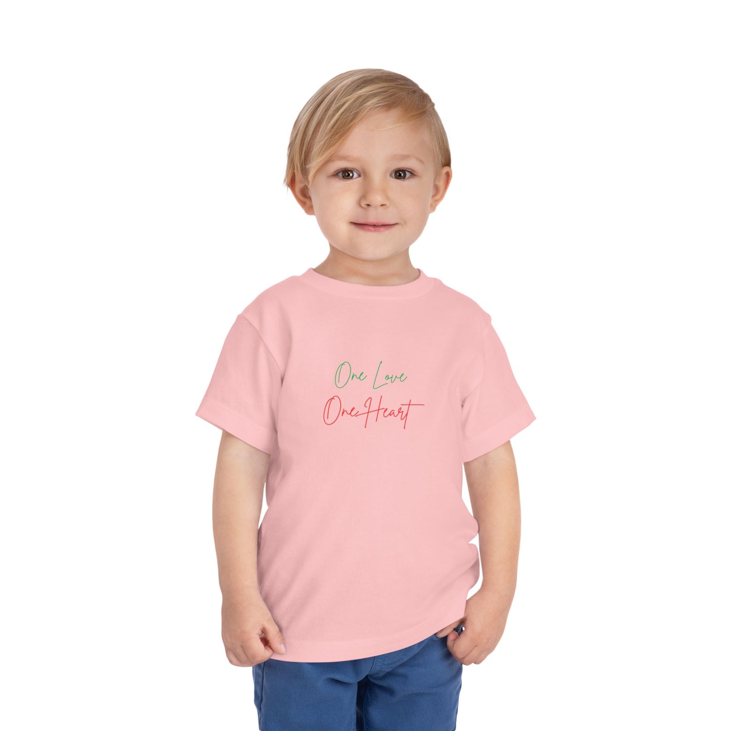 Toddler Tee “One Love One Heart” Kids T-Shirt