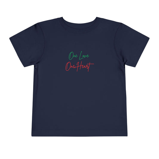 Toddler Tee “One Love One Heart” Kids T-Shirt