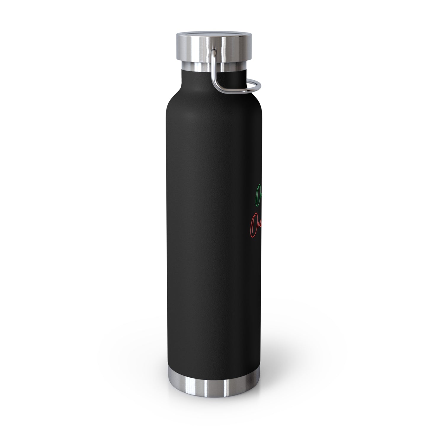 Insulated Water Bottle — "One Love One Heart" Stainless 22oz