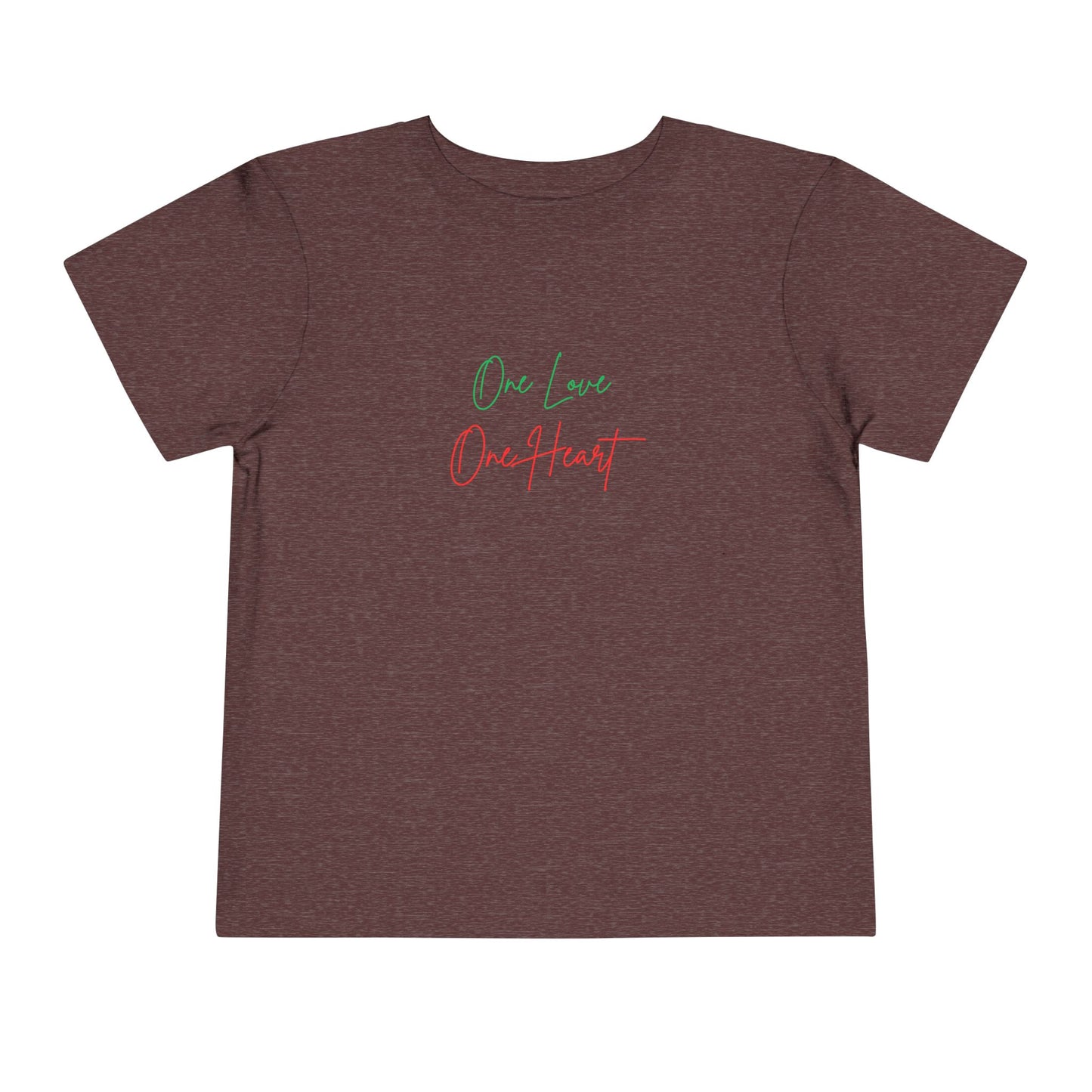 Toddler Tee “One Love One Heart” Kids T-Shirt