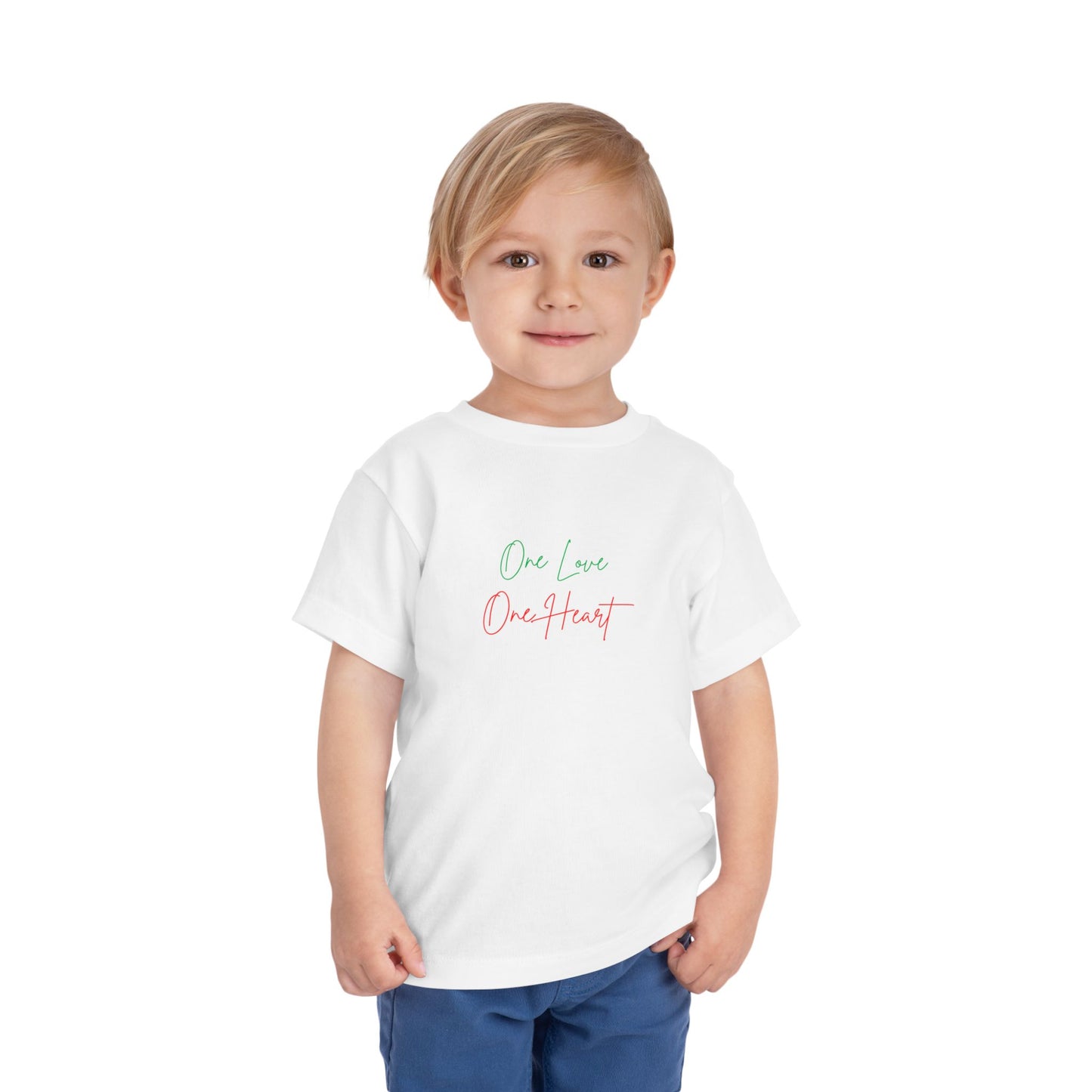 Toddler Tee “One Love One Heart” Kids T-Shirt