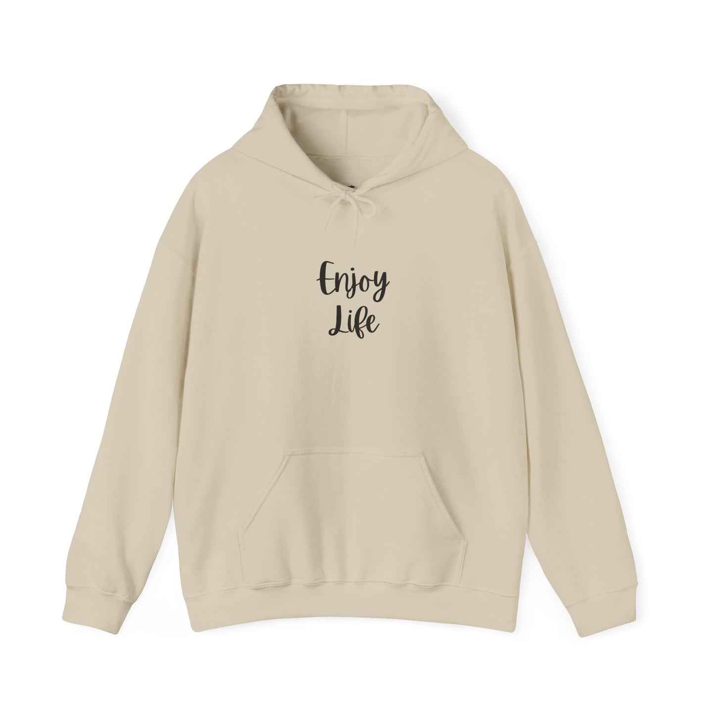 Enjoy Life Hoodie - Minimal Inspirational Graphic Pullover