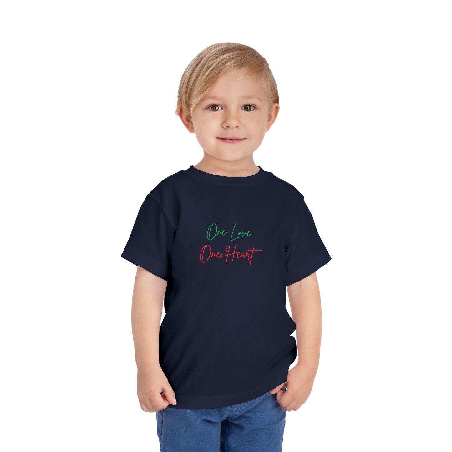 Toddler Tee “One Love One Heart” Kids T-Shirt
