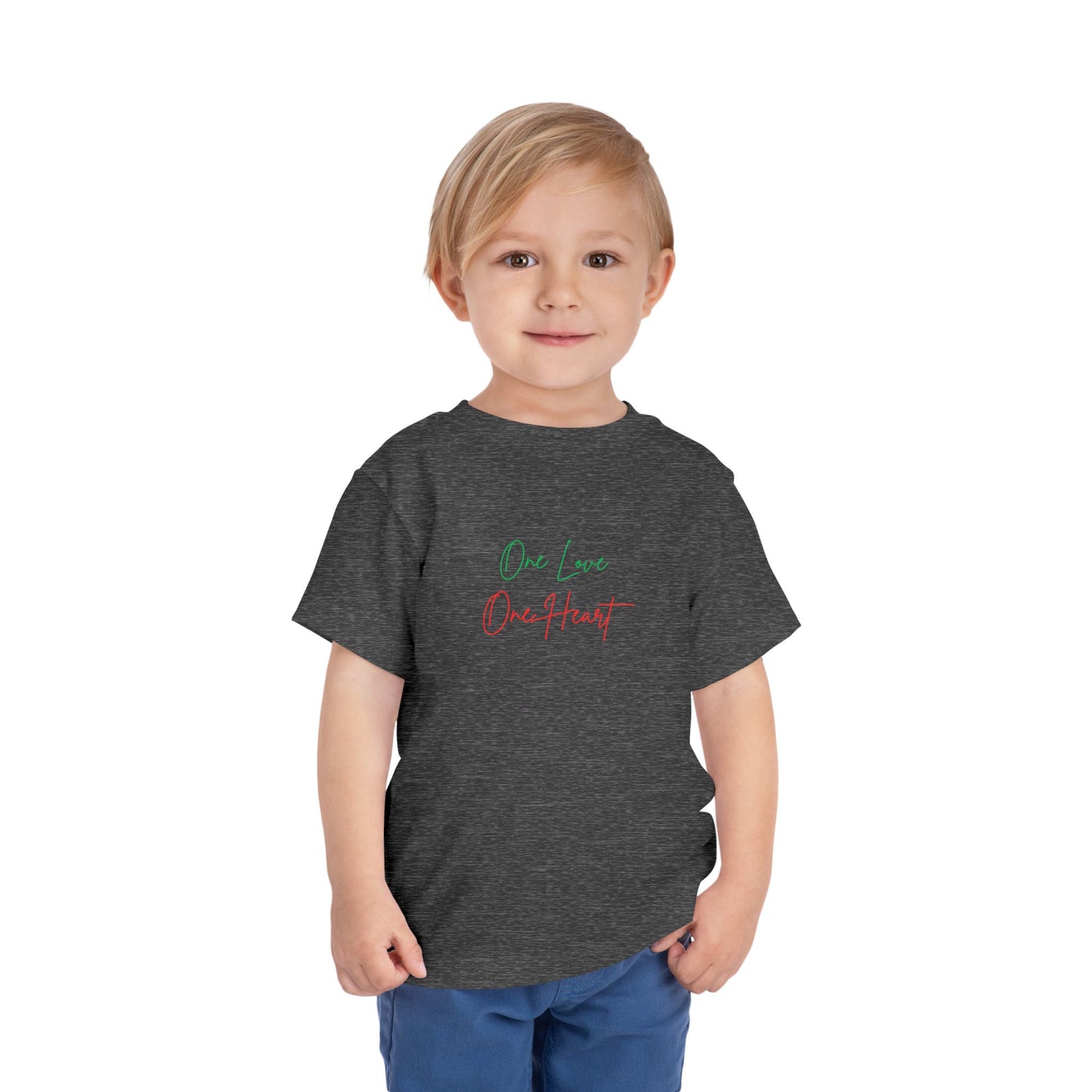 Toddler Tee “One Love One Heart” Kids T-Shirt