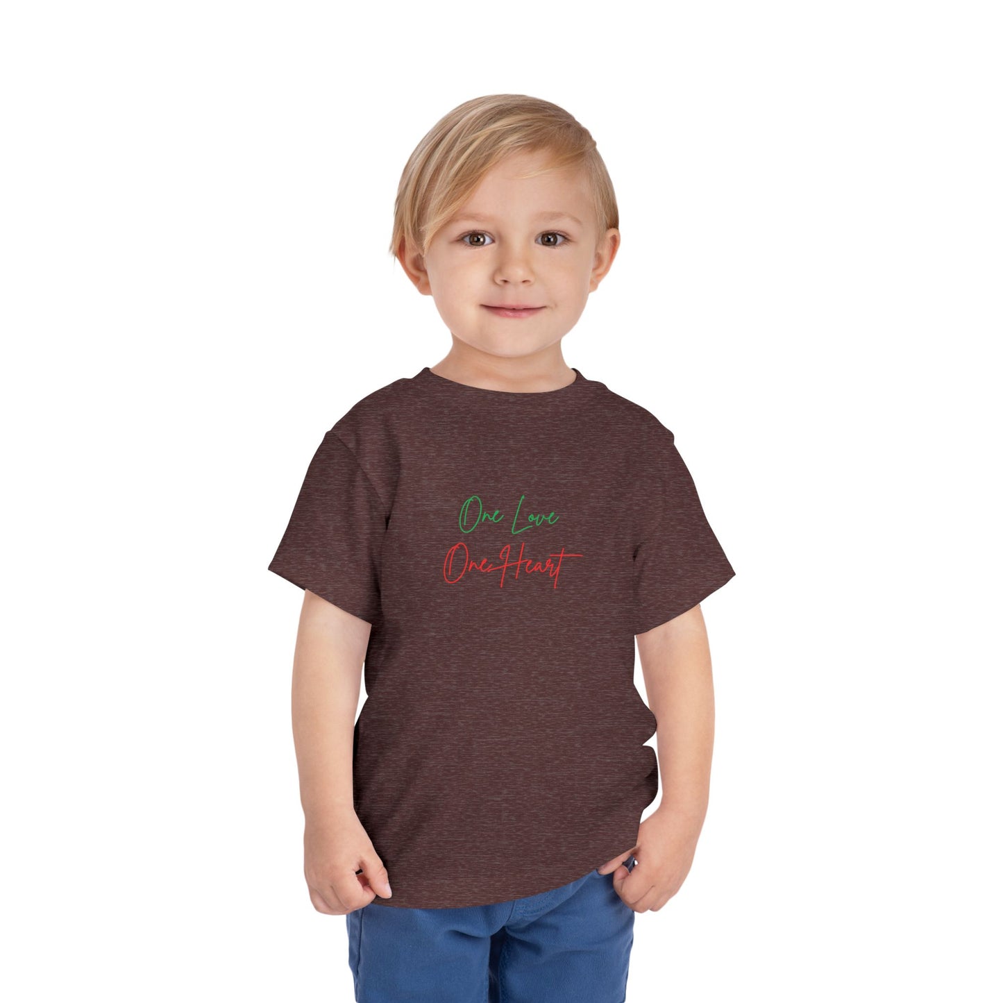 Toddler Tee “One Love One Heart” Kids T-Shirt