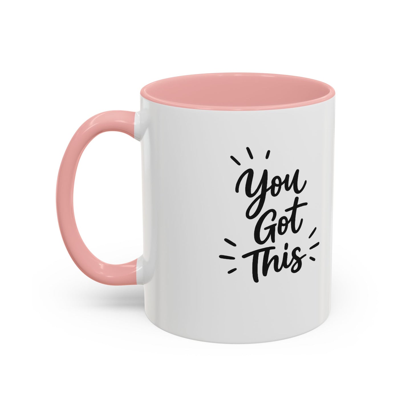 You Got This Accent Coffee Mug — Motivational Black-Accent Ceramic Mug (11/15 oz)