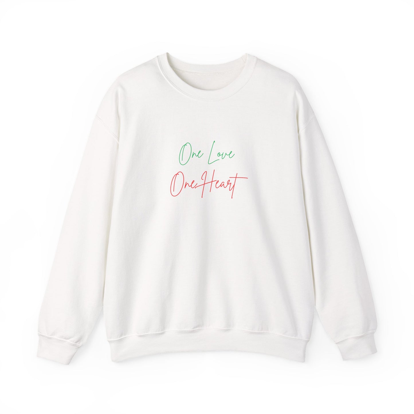 Crewneck Sweatshirt — "One Love One Heart"