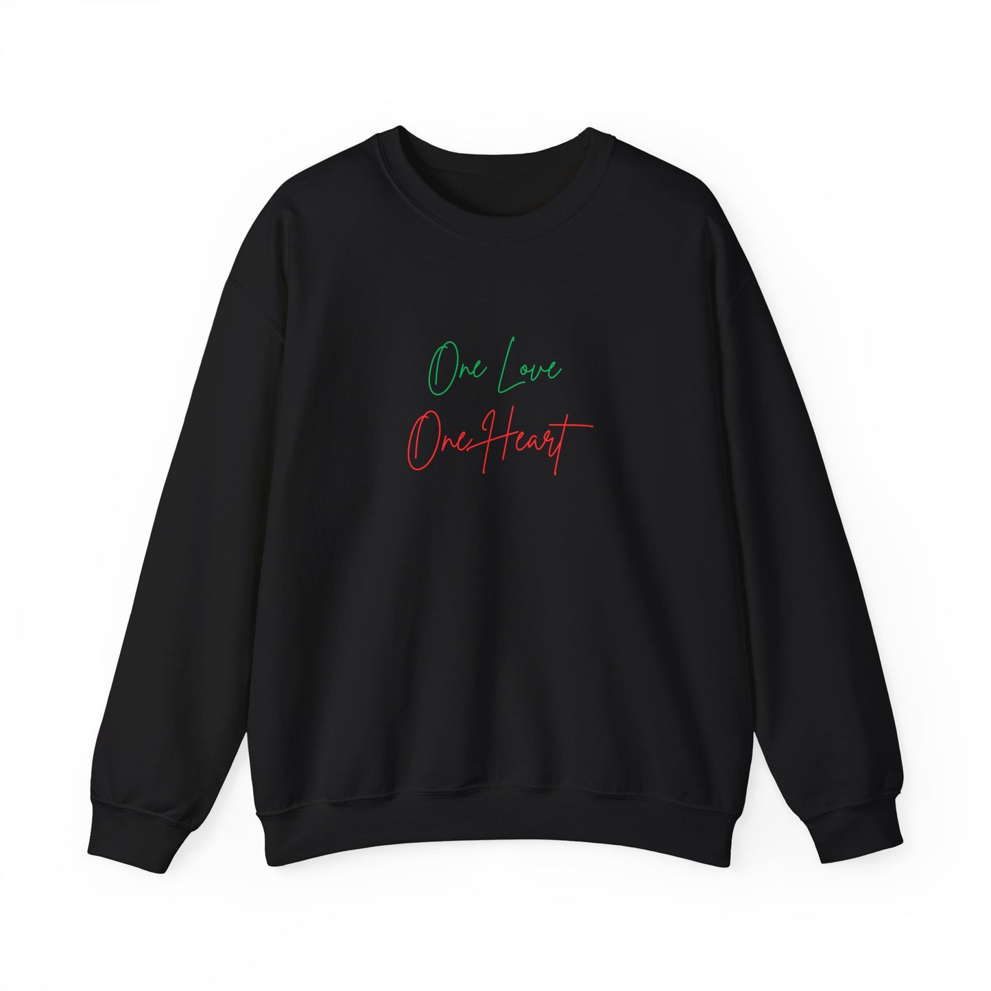 Crewneck Sweatshirt — "One Love One Heart"