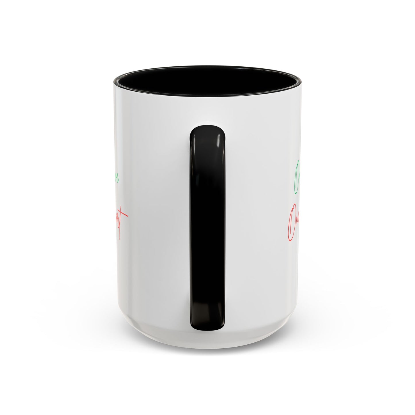 One Love One Heart Accent Coffee Mug — Inspirational Romantic Gift
