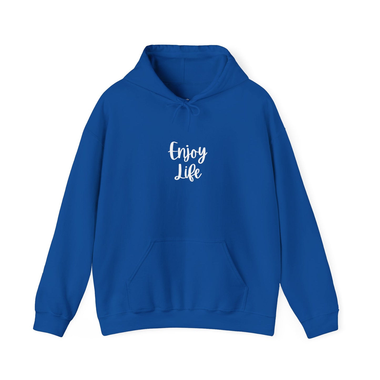 Enjoy Life Hoodie - Minimal Inspirational Graphic Pullover