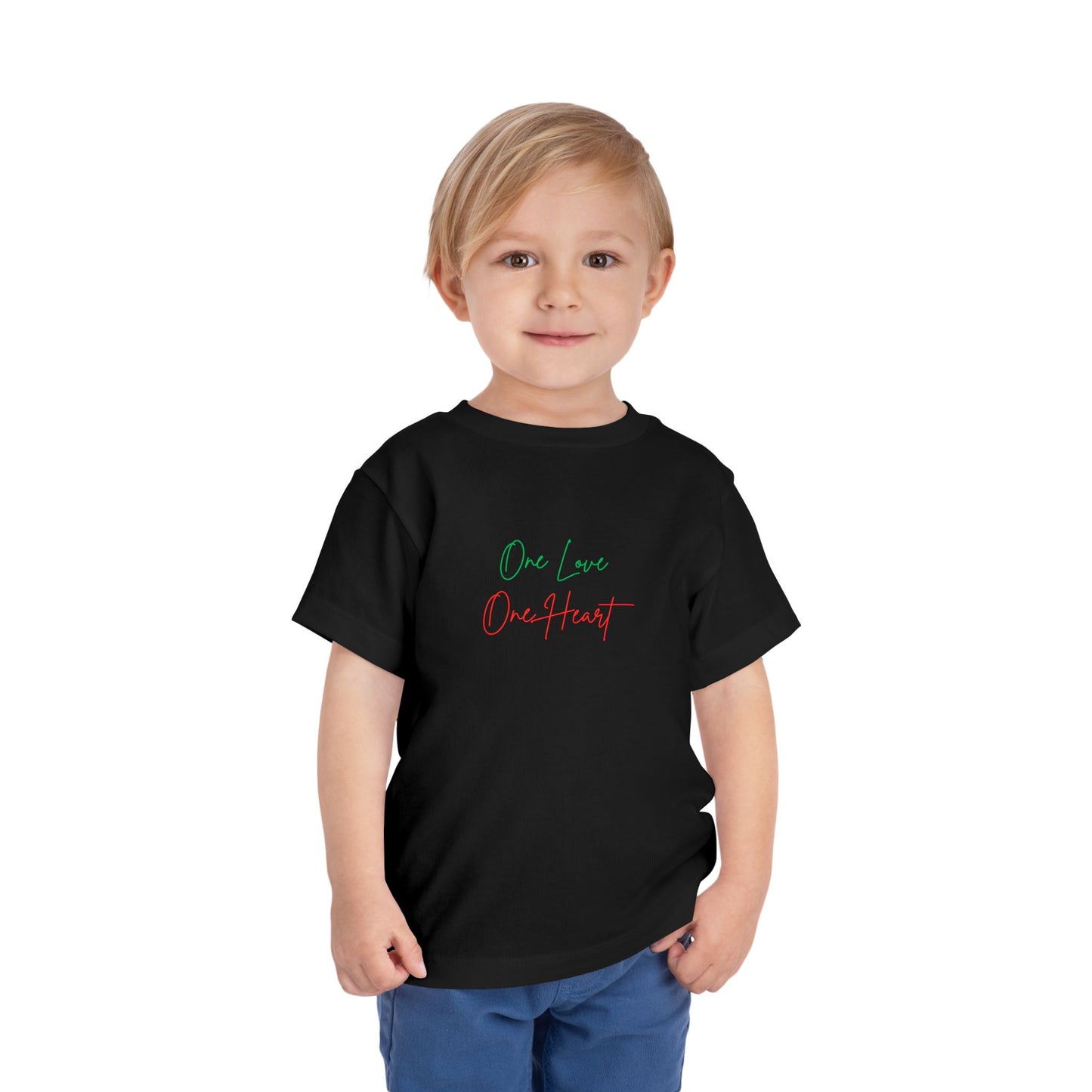 Toddler Tee “One Love One Heart” Kids T-Shirt