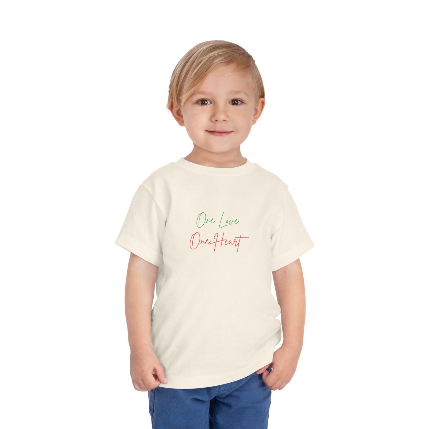 Toddler Tee “One Love One Heart” Kids T-Shirt