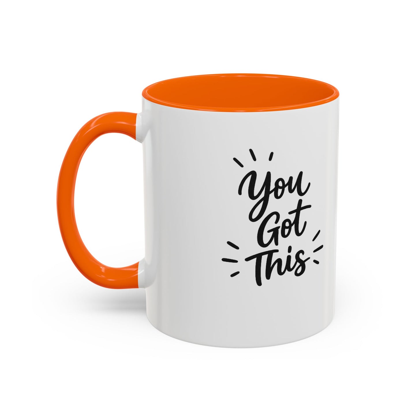 You Got This Accent Coffee Mug — Motivational Black-Accent Ceramic Mug (11/15 oz)