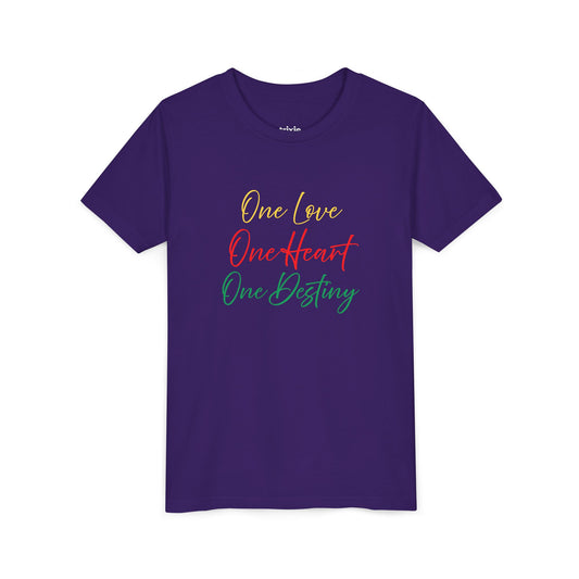 Youth Tee — "One Love One Heart One Destiny"