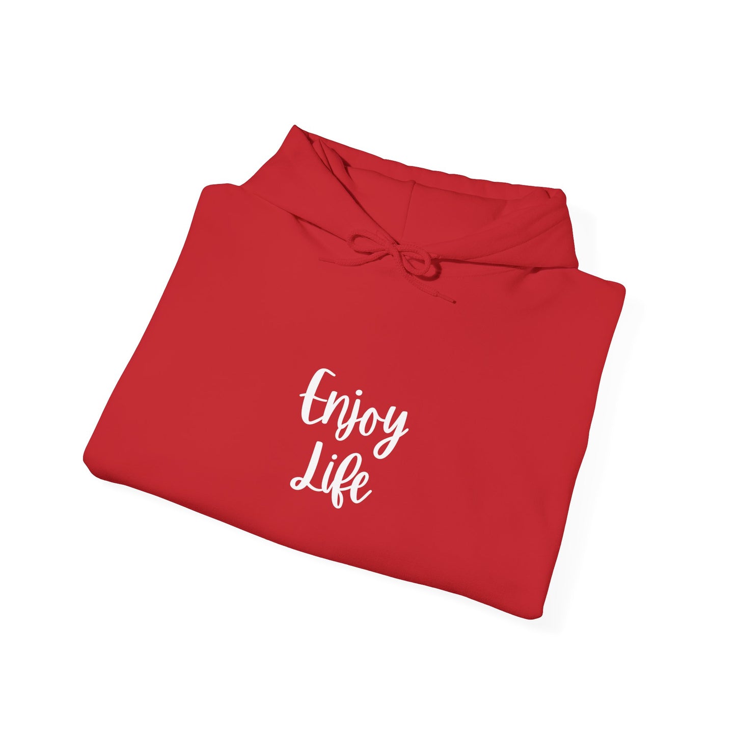 Enjoy Life Hoodie - Minimal Inspirational Graphic Pullover