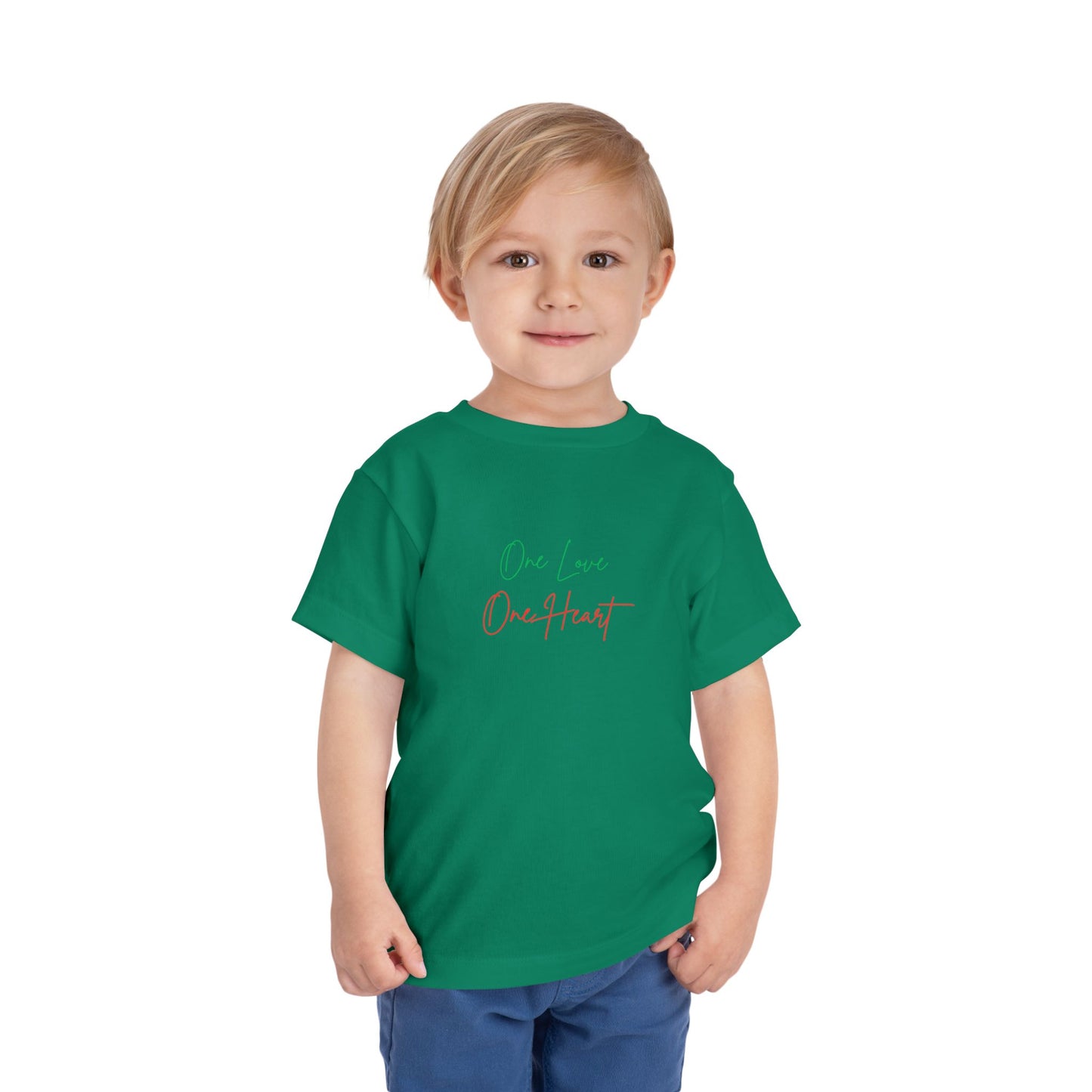 Toddler Tee “One Love One Heart” Kids T-Shirt